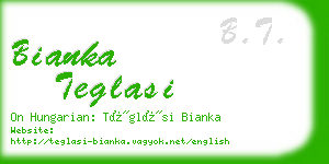 bianka teglasi business card